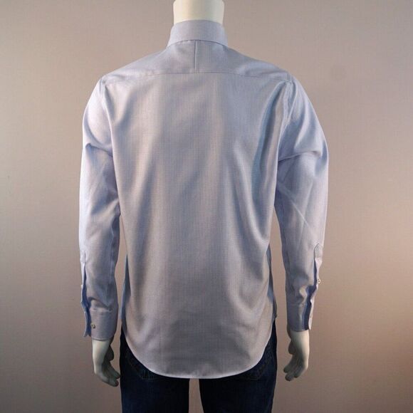 Twillory Shirt Men 15.5 32/33 Light Blue Button Up Tailored Safe Cotton Non Iron - Picture 4 of 11